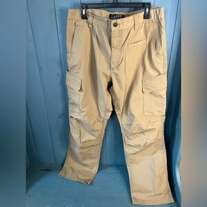 LAPG Beige Khaki Tactical Cargo Pants | Men’s Size 36x32